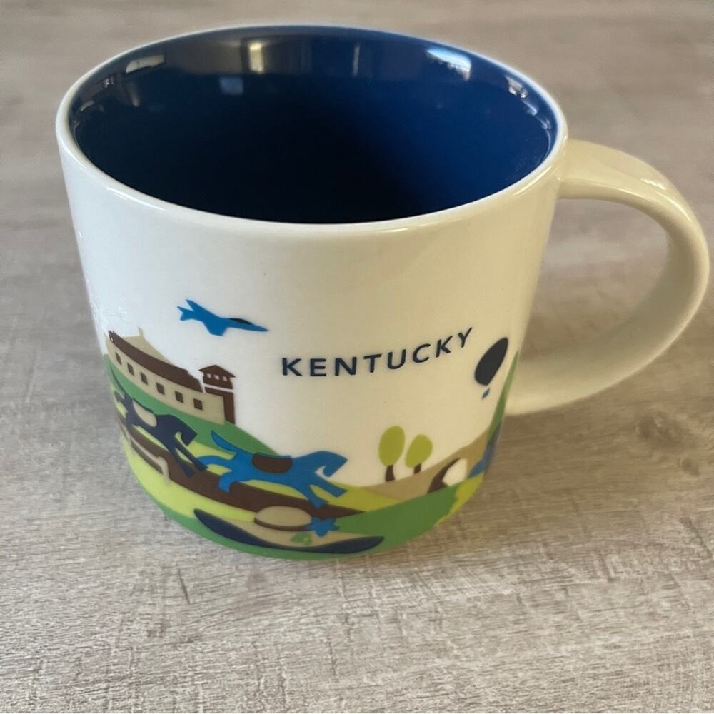 Starbucks 2017 Kentucky You Are Here Collector’s Series Blue 14-Oz Coffee Mug